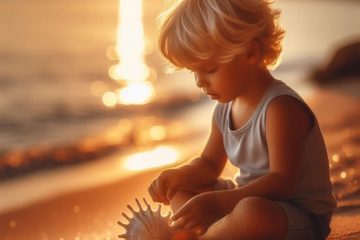 boy with shell
